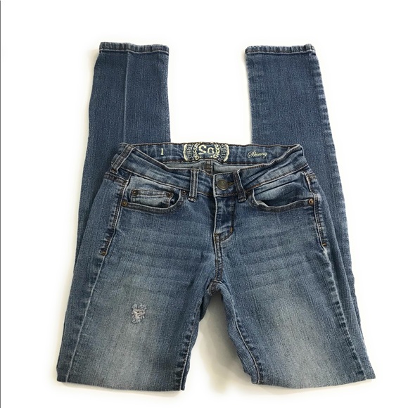 SO Denim - (SOLD)SO Intentionally Distressed Skinny Jeans
